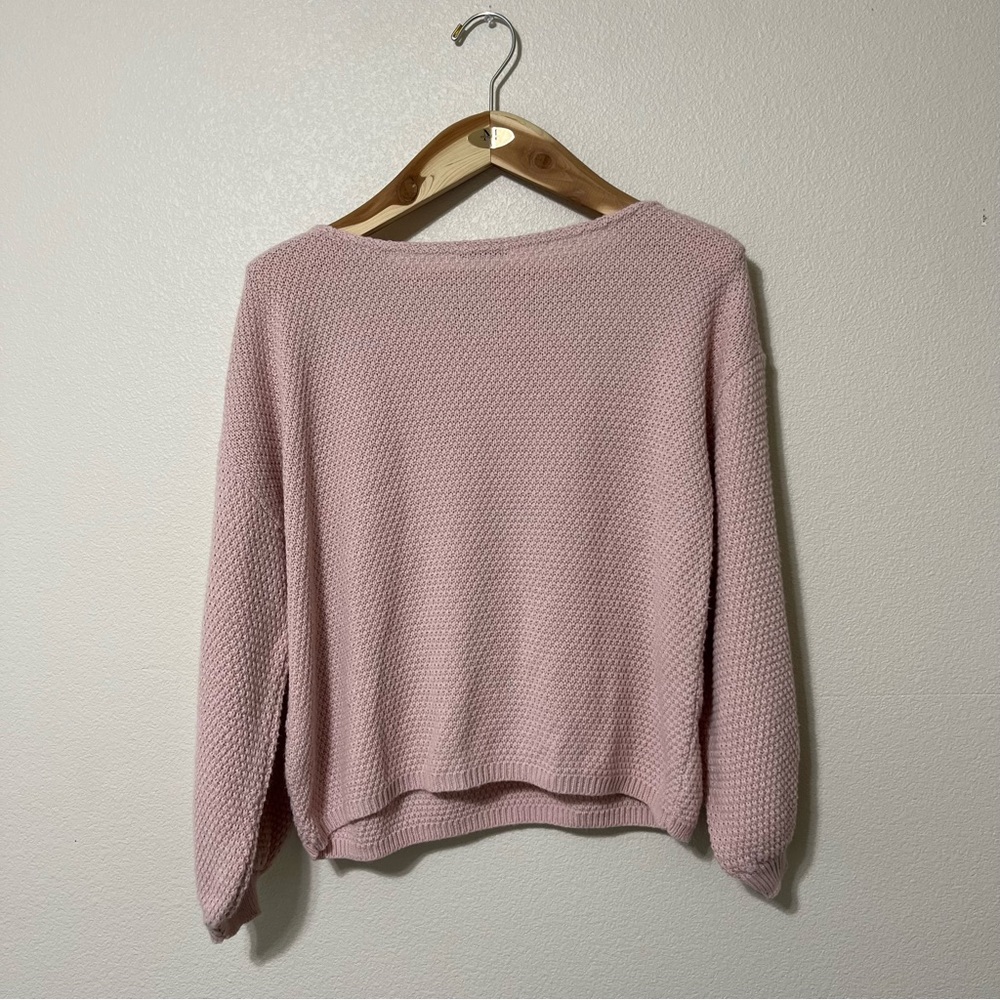 Nasty Gal Pink Off-the-Shoulder Sweater size 8 - Picture 6 of 12
